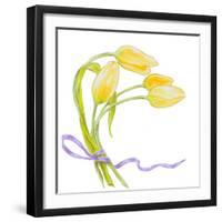 Floral V-Linda Baliko-Framed Art Print