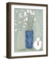 Floral Vases-Maya Woods-Framed Art Print