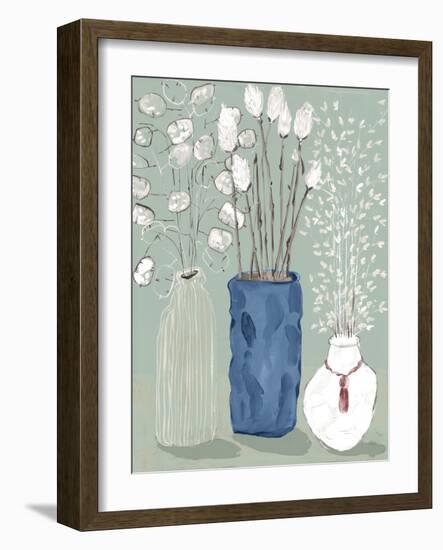 Floral Vases-Maya Woods-Framed Art Print