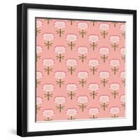 Floral Vector Pattern for Fall Fashion-tukkki-Framed Art Print