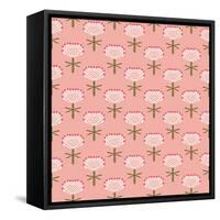 Floral Vector Pattern for Fall Fashion-tukkki-Framed Stretched Canvas