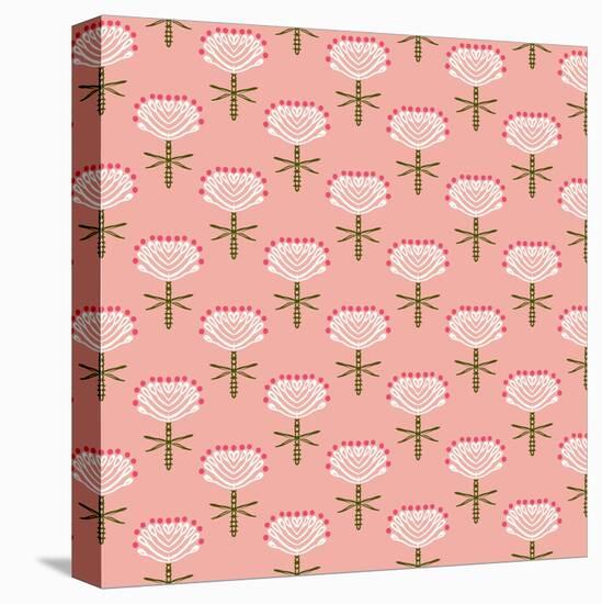 Floral Vector Pattern for Fall Fashion-tukkki-Stretched Canvas