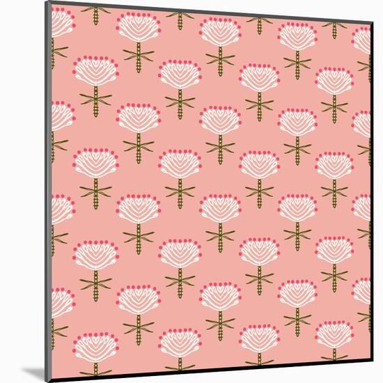 Floral Vector Pattern for Fall Fashion-tukkki-Mounted Art Print