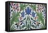 Floral Wallpaper Design with Tulips by William Morris-Stapleton Collection-Framed Stretched Canvas