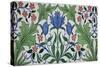 Floral Wallpaper Design with Tulips by William Morris-Stapleton Collection-Stretched Canvas