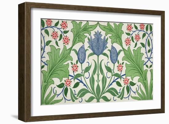 Floral Wallpaper Design-William Morris-Framed Giclee Print