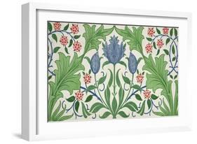 Floral Wallpaper Design-William Morris-Framed Giclee Print