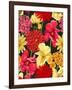 Floral Wallpaper in Watercolor Style-hoverfly-Framed Art Print