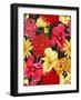 Floral Wallpaper in Watercolor Style-hoverfly-Framed Art Print