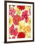 Floral Wallpaper in Watercolor Style-hoverfly-Framed Art Print