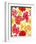 Floral Wallpaper in Watercolor Style-hoverfly-Framed Art Print