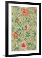 Floral Wallpaper-null-Framed Art Print