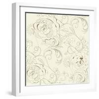 Floral Wallpaper-Ateli-Framed Art Print