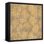 Floral Waltz Mono Sand Straw-Bill Jackson-Framed Stretched Canvas