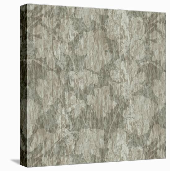 Floral Waltz Mono Taupe Oyster-Bill Jackson-Stretched Canvas