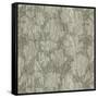 Floral Waltz Mono Taupe Oyster-Bill Jackson-Framed Stretched Canvas