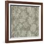 Floral Waltz Mono Taupe Oyster-Bill Jackson-Framed Giclee Print