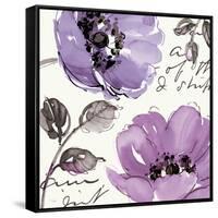 Floral Waltz Plum II-Pela Design-Framed Stretched Canvas