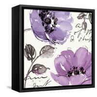 Floral Waltz Plum II-Pela Design-Framed Stretched Canvas