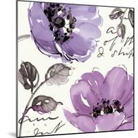 Floral Waltz Plum II-Pela Design-Mounted Art Print