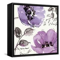 Floral Waltz Plum II-Pela Design-Framed Stretched Canvas