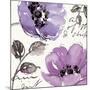 Floral Waltz Plum II-Pela Design-Mounted Art Print