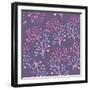 Floral Watercolor Seamless Pattern-Lemuna-Framed Art Print