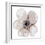 Floral-White 2-Victoria Brown-Framed Art Print