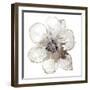 Floral-White-Victoria Brown-Framed Art Print