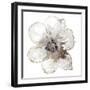 Floral-White-Victoria Brown-Framed Art Print