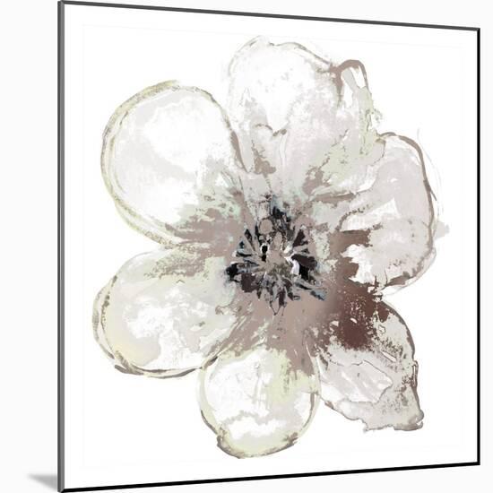 Floral-White-Victoria Brown-Mounted Art Print