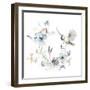 Floral with Bird II-Patricia Pinto-Framed Art Print