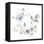 Floral with Bird II-Patricia Pinto-Framed Stretched Canvas
