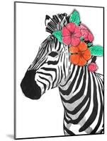 Floral Zebra-OnRei-Mounted Art Print