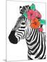 Floral Zebra-OnRei-Mounted Art Print