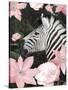 Floral Zebra-Diane Stimson-Stretched Canvas