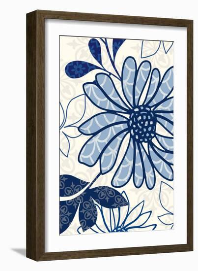 Floralesque Panel 2-Bella Dos Santos-Framed Art Print