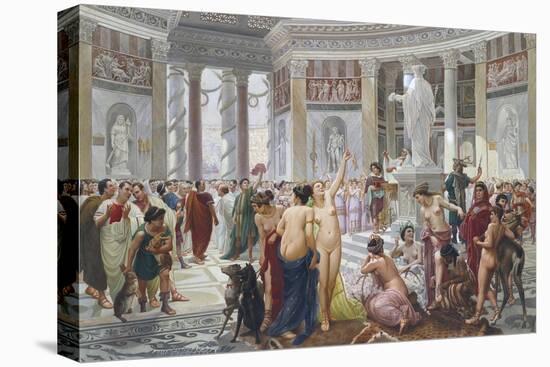 Floralia (Festival Dedicated to the Goddess Flora, Rome)-Prosper Piatti-Stretched Canvas