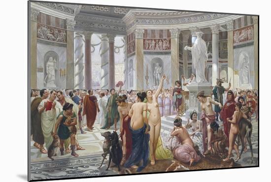 Floralia (Festival Dedicated to the Goddess Flora, Rome)-Prosper Piatti-Mounted Giclee Print