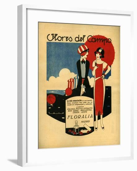 Floralia, Magazine Advertisement, Spain, 1919-null-Framed Giclee Print