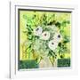 Florals On Green 1-Vicki McArdle Art-Framed Giclee Print