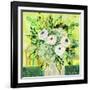 Florals On Green 1-Vicki McArdle Art-Framed Giclee Print