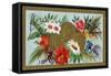 Flore Fina Brand Cigar Box Label, Bouquet of Flowers with Medals-Lantern Press-Framed Stretched Canvas