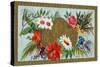 Flore Fina Brand Cigar Box Label, Bouquet of Flowers with Medals-Lantern Press-Stretched Canvas