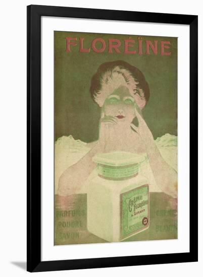 Floreine Cosmetics - an Illuminated Woman's Face-null-Framed Art Print