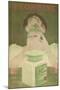 Floreine Cosmetics - an Illuminated Woman's Face-null-Mounted Art Print