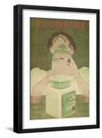 Floreine Cosmetics - an Illuminated Woman's Face-null-Framed Art Print