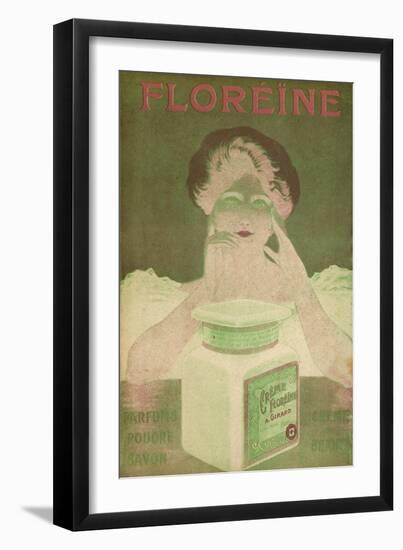 Floreine Cosmetics - an Illuminated Woman's Face-null-Framed Art Print