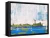 Florence Abstract Skyline I-Emma Moore-Framed Stretched Canvas