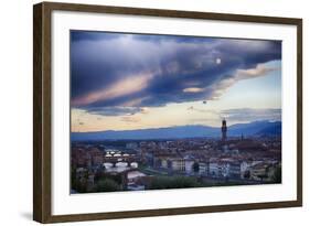 Florence as Viewed from Michael Angelo Overlook Florence-Terry Eggers-Framed Photographic Print